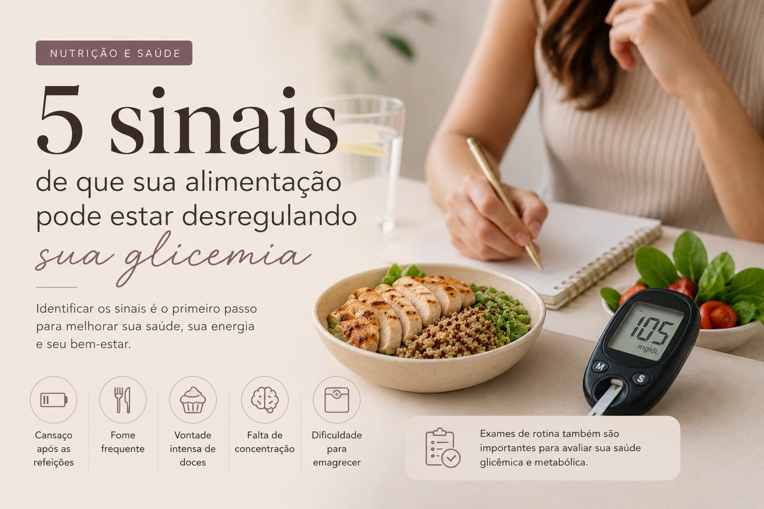 5 sinais de que sua alimentação pode estar desregulando sua glicemia