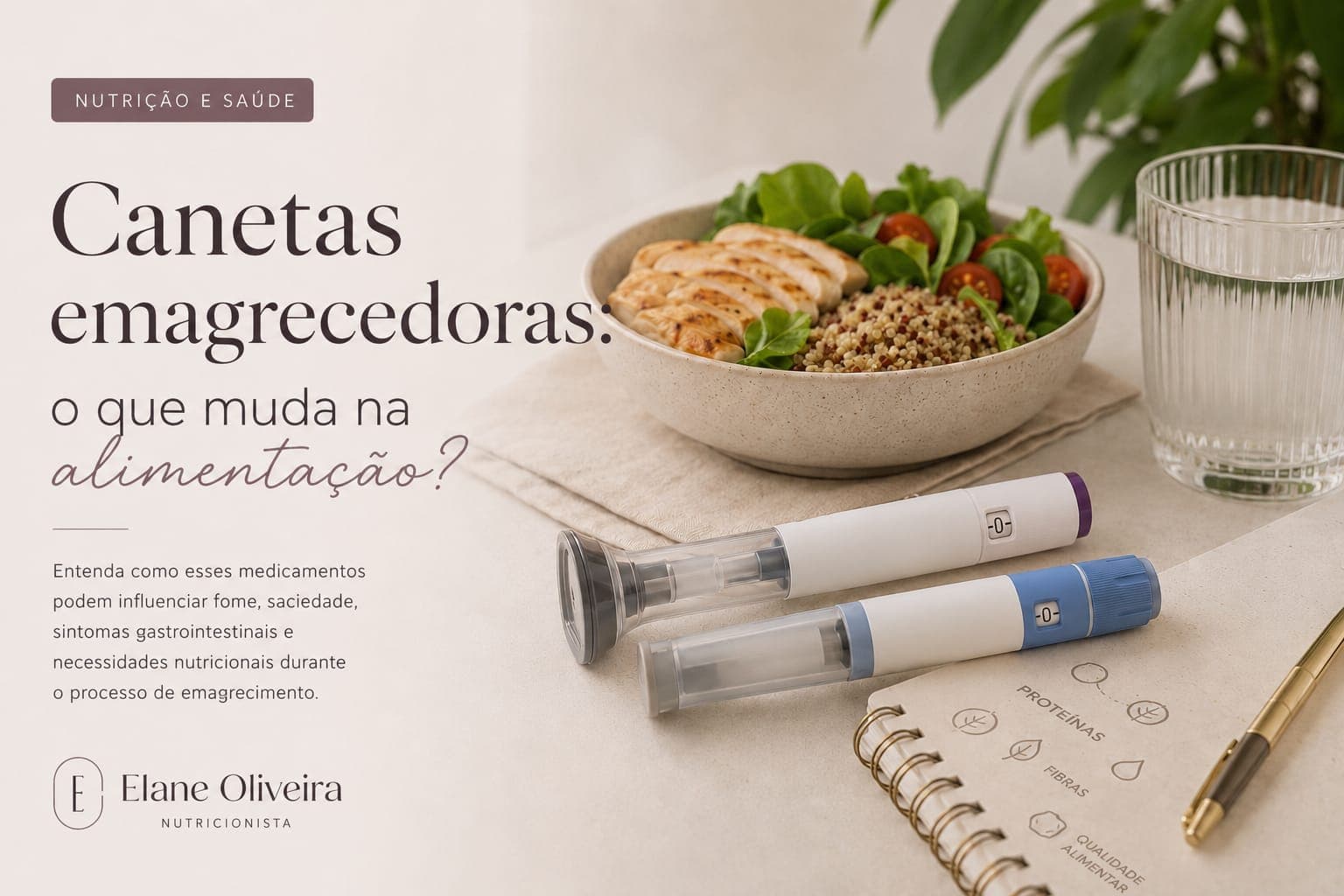 Canetas emagrecedoras: o que muda na alimentação durante o uso?