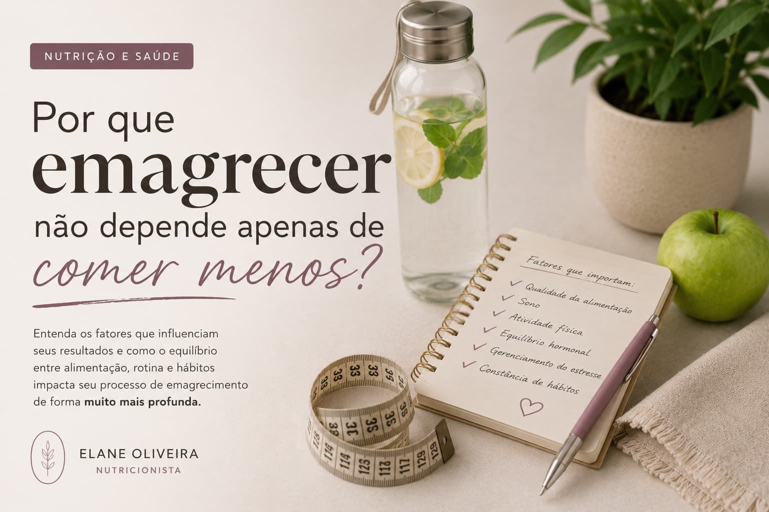 Por que emagrecer não depende apenas de comer menos?